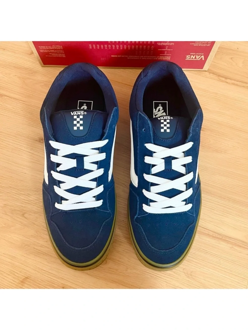 Vans Caldrone Suede Dress Blues Gum Mens 12.0 US